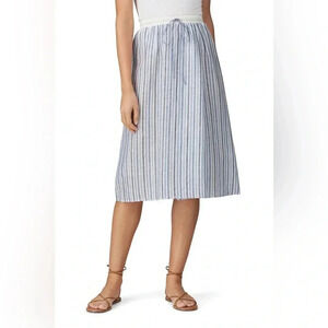 Sita Murt Knit Feelings Blue Stripe Knee Length Skirt Size 36 (2) (XS)